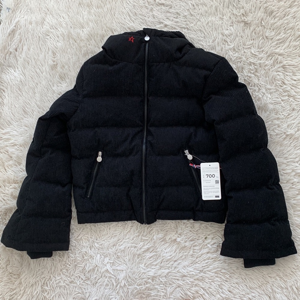 Perfect moment polar flare quilted corduroy hooded ski down jacket - Picture 5 of 7